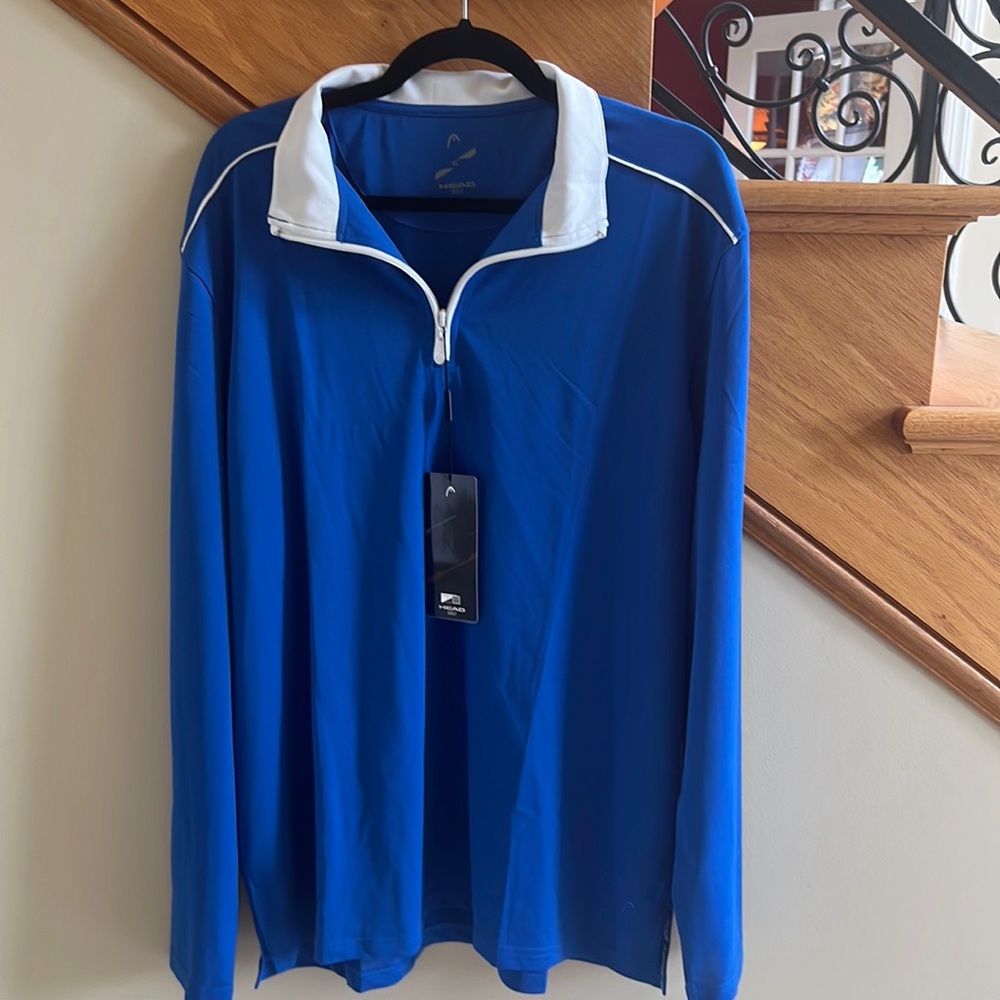 Head Golf Harris Top Pullover Size XL Blue/White New With Tags